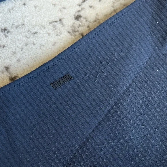 Navy Triangl Strapless Bandeau Bikini Set - Picture 3 of 4